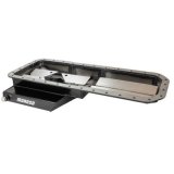 Moroso Datsun/Nissan L24/L26/L28 Road Race Baffled Wet Sump 5.6 Qt 6.25in Deep Steel Oil Pan (Black) thumbnail 5