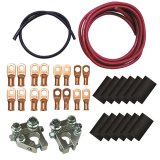 Moroso Billet Terminals Black Shrinks Remote Battery Cable Kit w/Positive & Negative Wires thumbnail 1