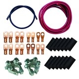 Moroso Billet Terminals Black Shrinks Remote Battery Cable Kit w/Positive & Negative Wires thumbnail 2