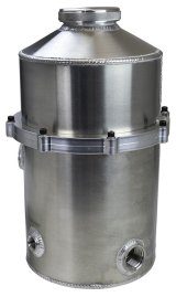 Moroso Pro-Mod 2 Pc 60/40 Split 16.5in Tall 8in Dia 7.5qt Dry Sump Tank thumbnail 2