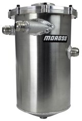 Moroso MMPS Split Top 16in Tall 8in Dia 7.5qt Dry Sump Tank thumbnail 1