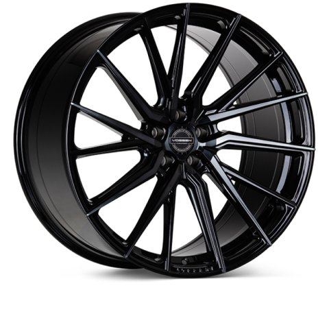 Vossen HF-4T 20x10 / 5x120 / ET45 / Deep Face / 72.56 - Tinted Gloss Black - Left Wheel thumbnail 1