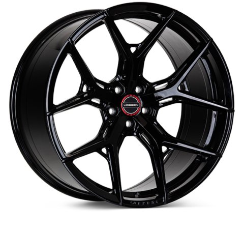 Vossen HF-5 20x10.5 / 5x112 / ET30 / Super Deep Face / 66.5 - Gloss Black Wheel thumbnail 1