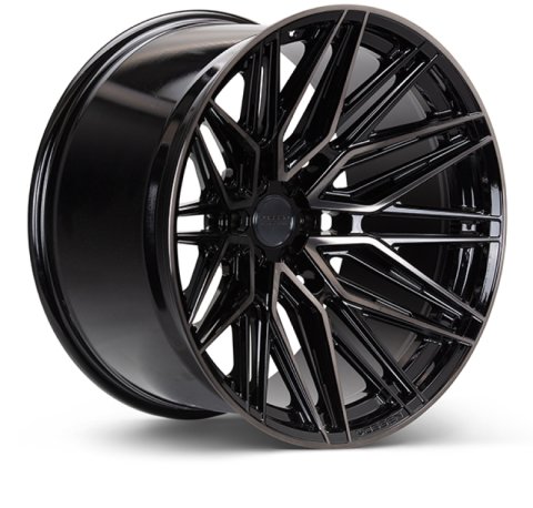 Vossen HF6-5 20x9.5 / 6x139.7 / ET15 / Deep Face / 106.1 - Tinted Gloss Black Wheel thumbnail 1