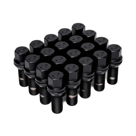 Vossen Lug Bolt - 14x1.5 - 30mm - 17mm Hex - Cone Seat - Black (Set of 20) thumbnail 1