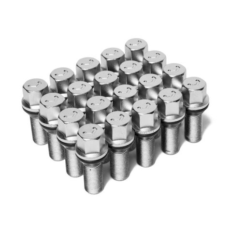 Vossen Lug Bolt - 14x1.25 - 30mm - 17mm Hex - Cone Seat - Silver (Set of 20) thumbnail 1