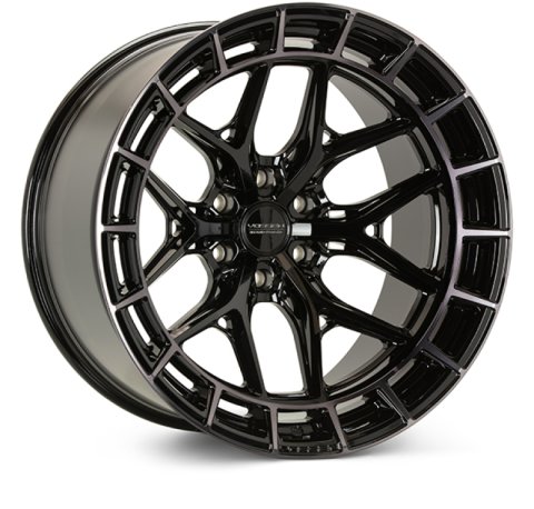 Vossen HFX-1 22x12 / 6x139.7 BP / ET-44 / 106.1 CB / Ultra Deep - Tinted Gloss Black Wheel thumbnail 1