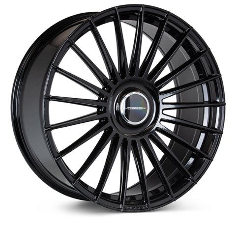 Vossen HF-8 22x10.5 / 5x112 BP / ET42 / 66.5 CB / Deep - Gloss Black Wheel