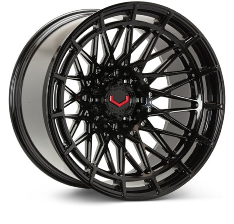 Vossen LCX-03 24x12 - 8x165.1 - ET44 - Ultra Deep - 125.1 - Gloss Black Wheel