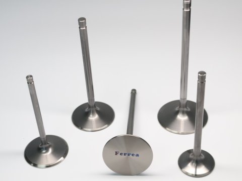 Ferrea Chevy/Chry/Ford SB 2.125in 11/32in 5.55in 0.29in 12 Deg +.600 Ti Comp Intake Valve - Set of 8 thumbnail 2
