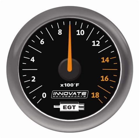 Innovate MTX Analog Exhaust Gas Temperature Gauge Kit - Black Dial thumbnail 1