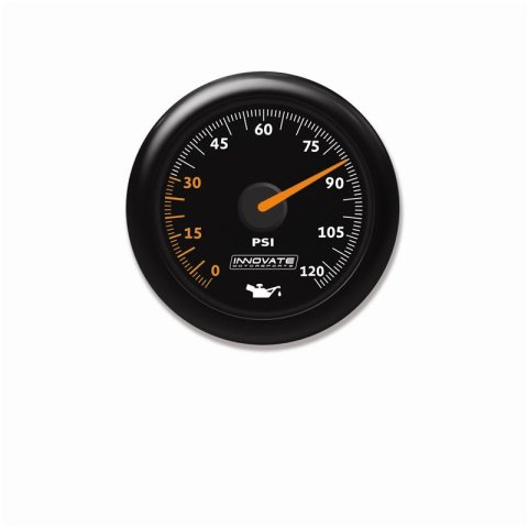 Innovate MTX Analog Oil Pressure Gauge 0-120psi - Black Dial thumbnail 2