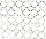 Mahle Rings GMC Trk 454 7.4L Eng 91-94 Plain Ring Set thumbnail 1