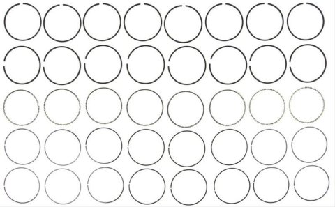 Mahle Rings GMC Trk 366 1994-2002 Moly Ring Set thumbnail 1