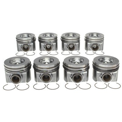 Mahle OE Ford 6.4L Diesel STD 2008-2010 F-250SD/F-350SD/F-450/F-550 Piston With Rings Set (Set of 8) thumbnail 2