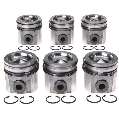 Mahle OE Cummins B 5.9L 17.1:1 CR Vin C Eng ETH Piston With Rings Set (Set of 6) thumbnail 2