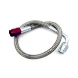 Nitrous Express 3AN 12in SS Braided Hose - Red thumbnail 2