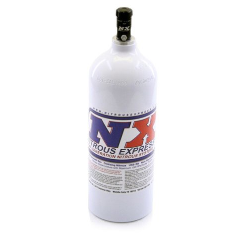 Nitrous Express 5lb Bottle w/Motorcycle Valve (5.25 Dia x 16.14 Tall) thumbnail 4