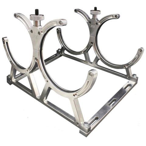 Nitrous Express Billet Bracket for Dual 10 Or 15lb N2O Bottle Incl Floor Mounts thumbnail 1