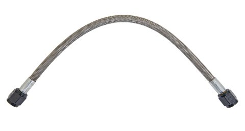 Nitrous Express 4AN 12in Stainless Steel Braided Hose - Black