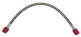 Nitrous Express 4AN 12in Stainless Steel Braided Hose - Red thumbnail 1