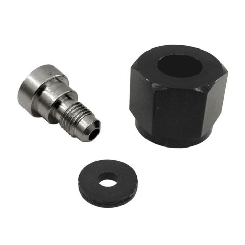 Nitrous Express 4AN Bottle Nipple and Nut for CO2 Valve (Incl Gasket) thumbnail 1