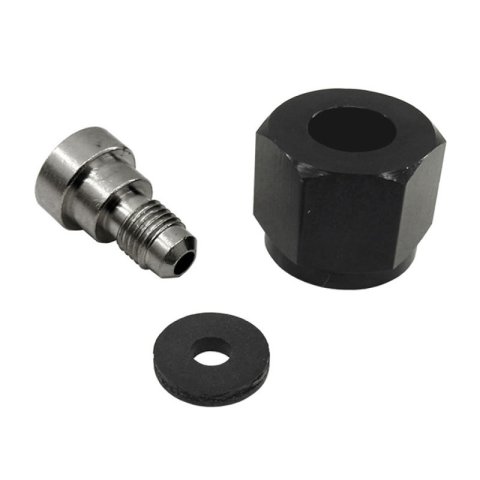 Nitrous Express 4AN Bottle Nipple and Nut for CO2 Valve (Incl Gasket) thumbnail 2