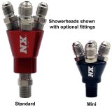 Nitrous Express 4 Port Micro Showerhead Distribution Block - Black thumbnail 1
