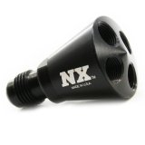 Nitrous Express 4 Port Showerhead Distribution Block w/6AN Inlet - Blue thumbnail 1