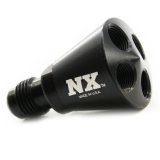 Nitrous Express 4 Port Showerhead Distribution Block w/6AN Inlet - Blue thumbnail 3