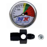 Nitrous Express N2O Flo-Thru Pressure Gauge (0-1500 PSI) 6AN thumbnail 5