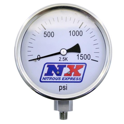 Nitrous Express Nitrous Pressure Gauge 4in-High Accuracy thumbnail 1