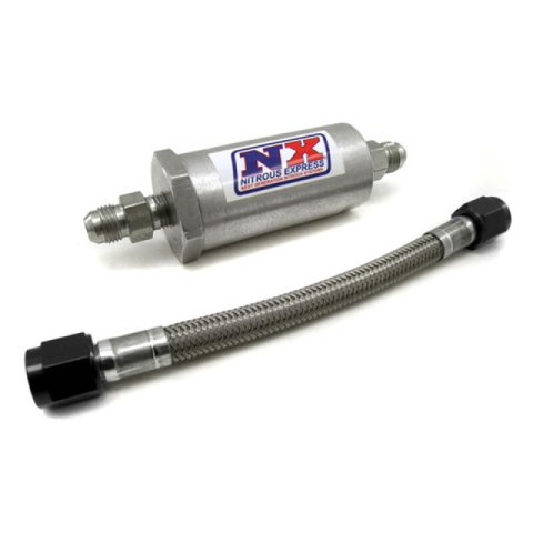 Nitrous Express 6AN Pure-Flo N2O Filter & 7 Stainless Hose (Lifetime Cleanable) thumbnail 4