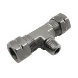Nitrous Express 3/8 Compression x 1/8 Male NPT Branch T thumbnail 3