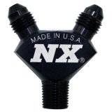 Nitrous Express 1/8NPT x 3AN x 3AN Billet Pure-Flo Y Fitting - Black thumbnail 5
