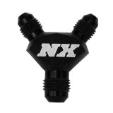Nitrous Express 4AN x 4AN x 4AN Billet Pure-Flo Y Fitting - Black thumbnail 4