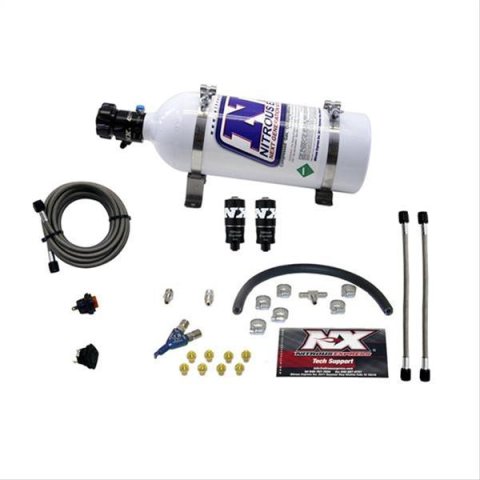 Nitrous Express Hitman EFI Single Nozzle Piranha Nitrous Kit (35-75HP) w/5lb Bottle thumbnail 1