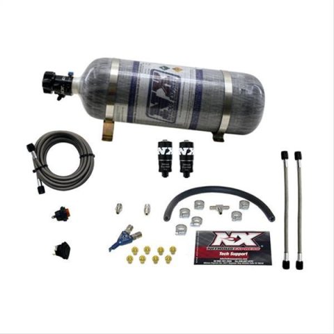 Nitrous Express Hitman EFI Single Nozzle Piranha Nitrous Kit (35-75HP) w/Composite Bottle thumbnail 1