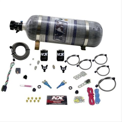 Nitrous Express Ford EFI Dual Nozzle Nitrous Kit (100-300HP) w/Composite Bottle thumbnail 1