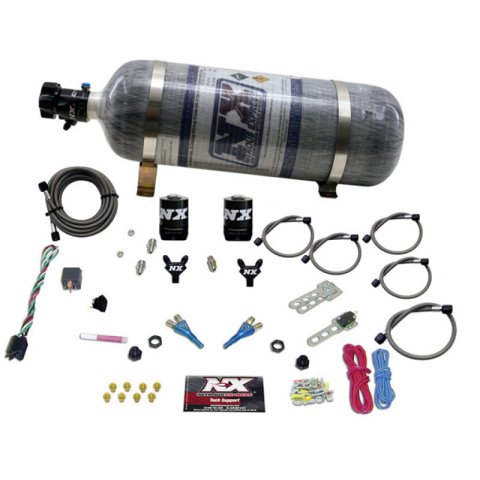 Nitrous Express Ford EFI Dual Nozzle Nitrous Kit (100-300HP) w/Composite Bottle thumbnail 2