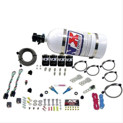 Nitrous Express Dodge EFI Dual Stage Nitrous Kit (50-150HP x 2) w/10lb Bottle thumbnail 1