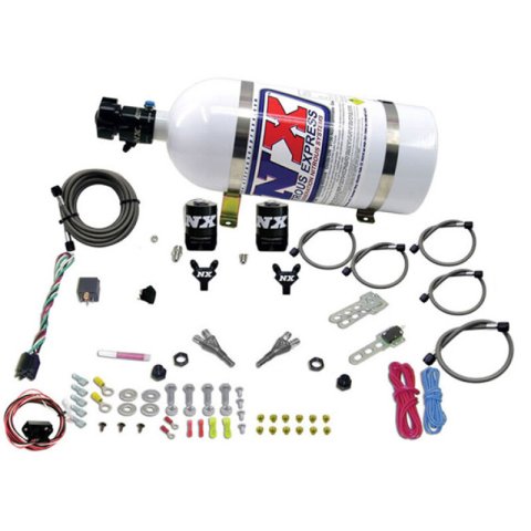 Nitrous Express 03-18 Nissan 350Z/370Z Dual Nozzle (35-150HP) w/10lb Bottle thumbnail 4