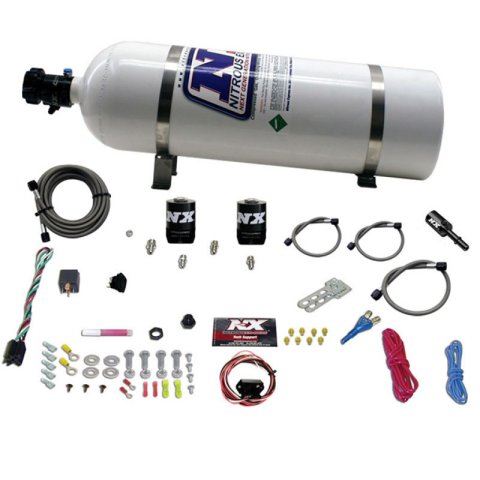 Nitrous Express Dodge Hemi/SRT8 Single Nozzle Fly By Wire Nitrous Kit (35-150HP) w/15lb Bottle thumbnail 2