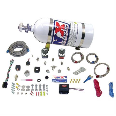 Nitrous Express Universal Fly By Wire Single Nozzle Nitrous Kit w/o Bottle (Incl TPS Switch) thumbnail 1