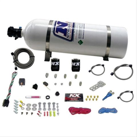 Nitrous Express All GM EFI Single Nozzle Nitrous Kit (35-150HP) w/15lb Bottle thumbnail 1