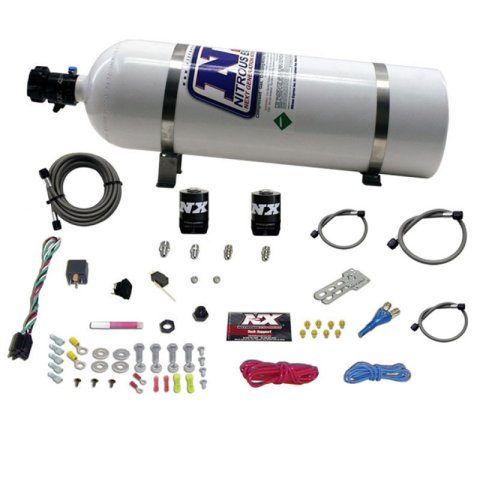 Nitrous Express All Dodge EFI Single Nozzle Nitrous Kit (35-150HP) w/15lb Bottle thumbnail 2