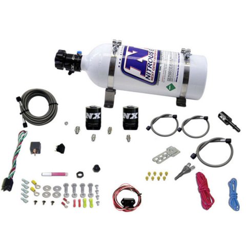 Nitrous Express 11-15 Ford Mustang GT 5.0L Coyote Single Nozzle Nitrous Kit (35-150HP) w/5lb Bottle thumbnail 5