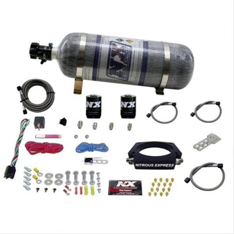 Nitrous Express GM LS 102mm Nitrous Plate Kit (50-400HP) w/12lb Composite Bottle thumbnail 1
