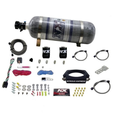 Nitrous Express GM LS 102mm Nitrous Plate Kit (50-400HP) w/12lb Composite Bottle thumbnail 4