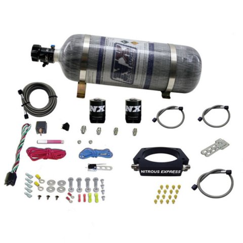 Nitrous Express GM LS 102mm Nitrous Plate Kit (50-400HP) w/12lb Composite Bottle thumbnail 5